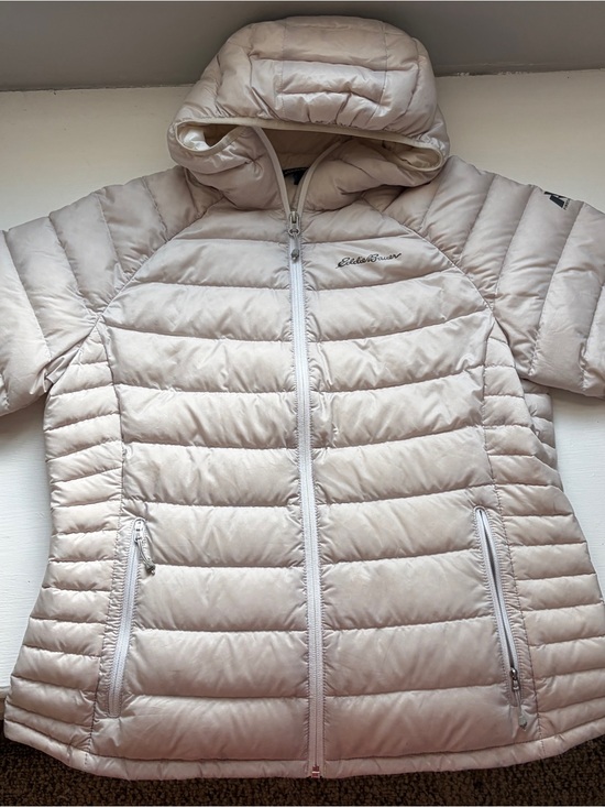 Eddie Bauer Jackets & Blazers - Eddie Bauer Women's White Packable Hooded Puffer Jacket